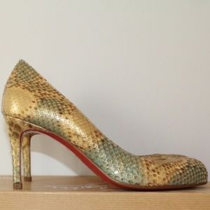 Christian Louboutin Multicolor Python Heels